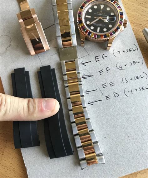 rolex oysterflex sizes